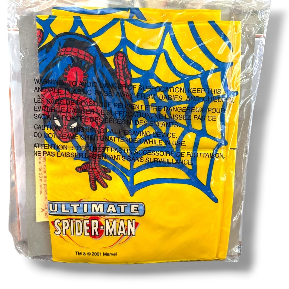 Vintage 2001 Marvel Ultimate Spider-Man Water Wings Arm Floaties New - Picture 3 of 4